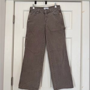 RSQ Brown Wide-Leg Carpenter Jeans